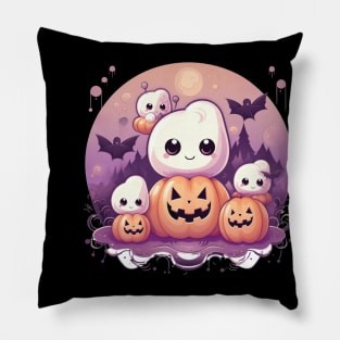 Happy Little Marshmallows kids Halloween Pillow