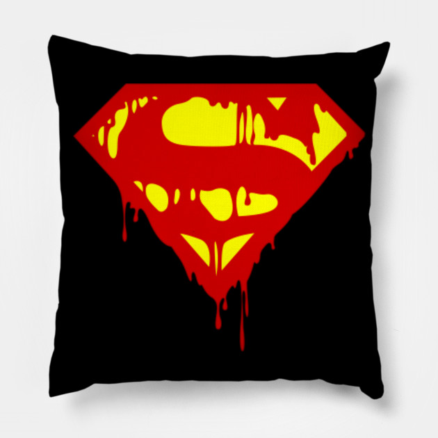 Bloody Superman Superman Pillow Teepublic