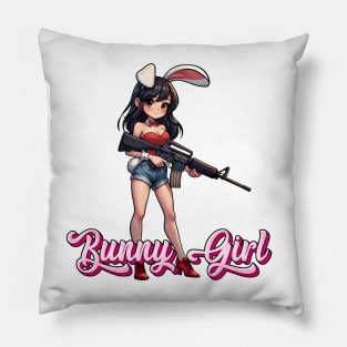 Tactical Bunny Girl Pillow