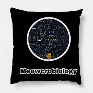 Meowcrobiology Pillow