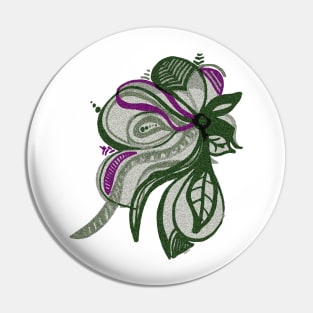 Flower violet Pin