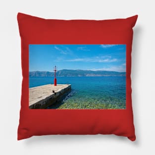 Glavotok Lighthouse, Croatia Pillow