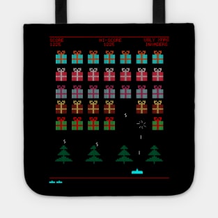 Ugly Christmas Invaders From Space Tote