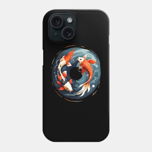 Koi Fish In Yin Yang Phone Case