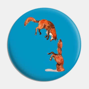 Jumping Fox Pin