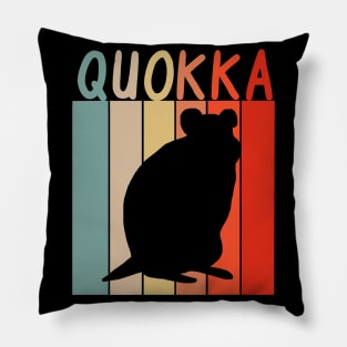 Quokka Design Marsupial Australia Love Fan Pillow