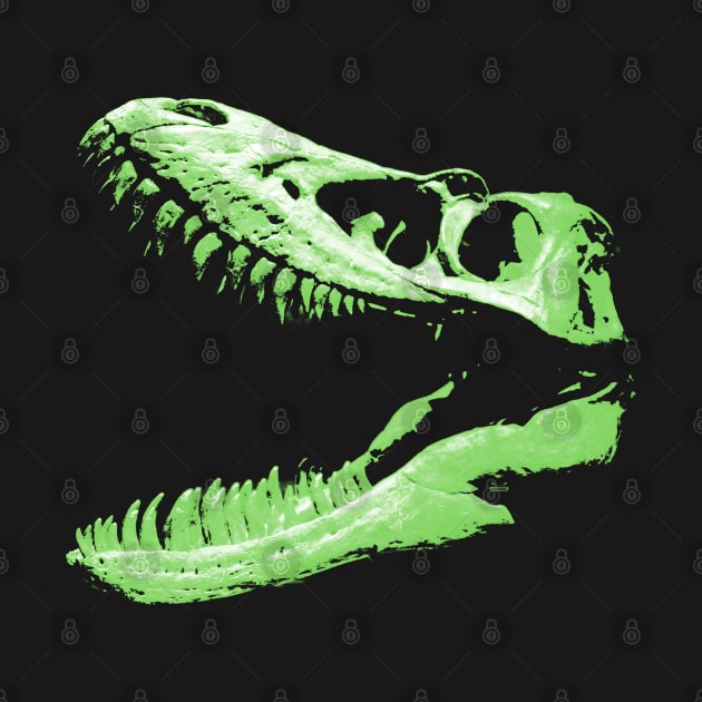 Dinosaur Skull Green by RaphaelWolf