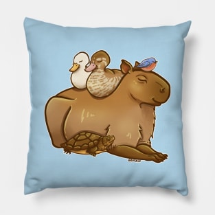 Friendly Capybara Pillow