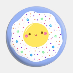 Psychedelic Kawaii Egg Pin