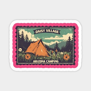 Daisy Village of Camping Day in Arizona Glamping Tent in Daisy Mountain Hiking Lovers Magnet