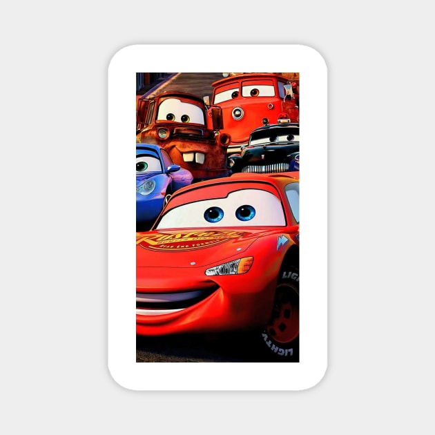 Lightning McQueen Cars movie Magnet by marryslinter
