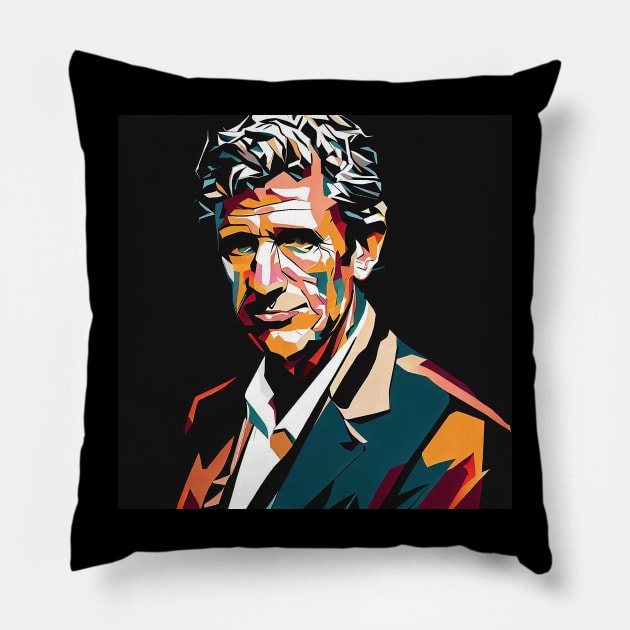 Anthony Bourdain WPAP ChikoChic Pillow by ChikoChic