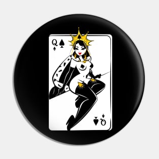 queen of spades Pin
