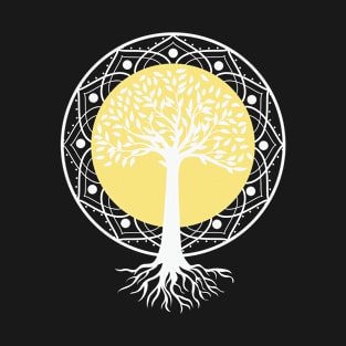 Mandala Tree of Life Tattoo Style T-Shirt