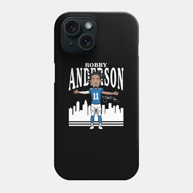 Robby Anderson Carolina Toon Phone Case by caravalo