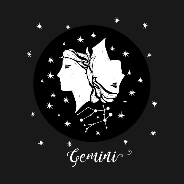 Gemini Zodiac Sign Constellation by letnothingstopyou