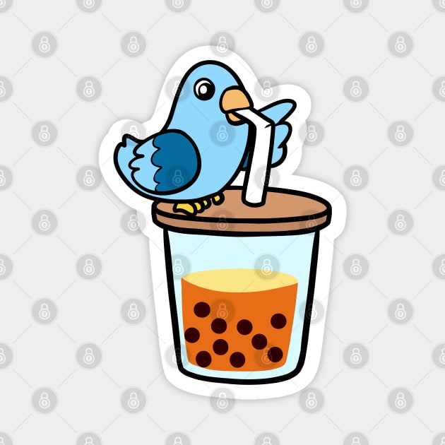 Boba Bird Magnet by WildSloths