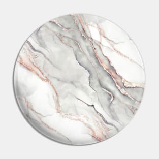 Rose Gold and Grey Marble Pin