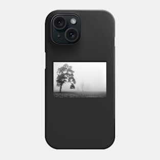 Scots Pine in fog Phone Case