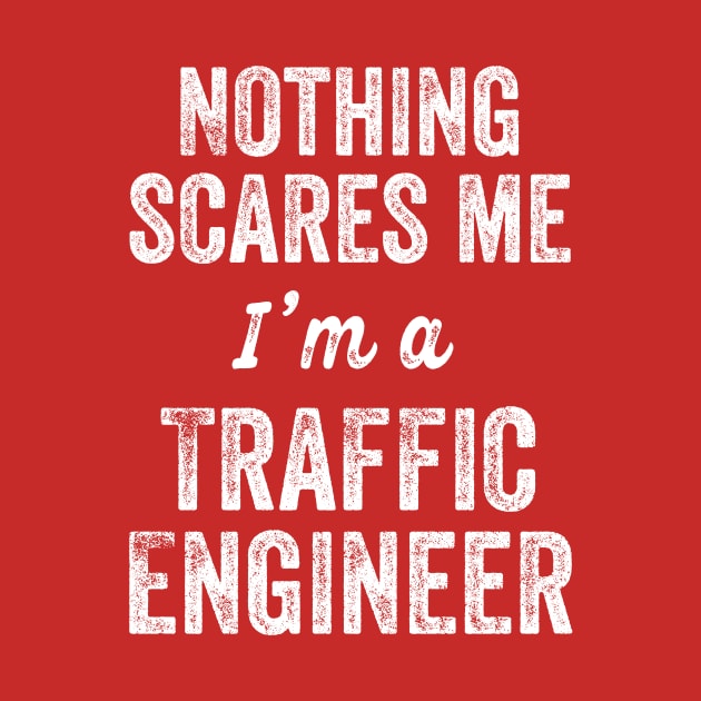 Nothing Scares Me I'm A Traffic Engineer Funny Transportation Gift by HuntTreasures