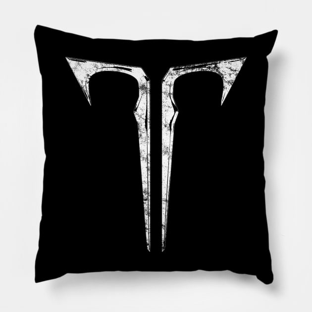 Lost Ark White Icon Pillow by StebopDesigns