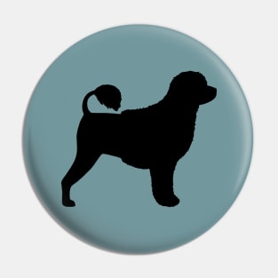 Portuguese Water Dog Silhouette Pin