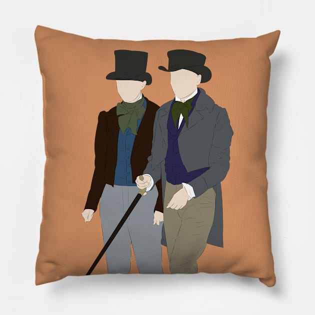 Emily and Sue - Dickinson Pillow by LiLian-Kaff