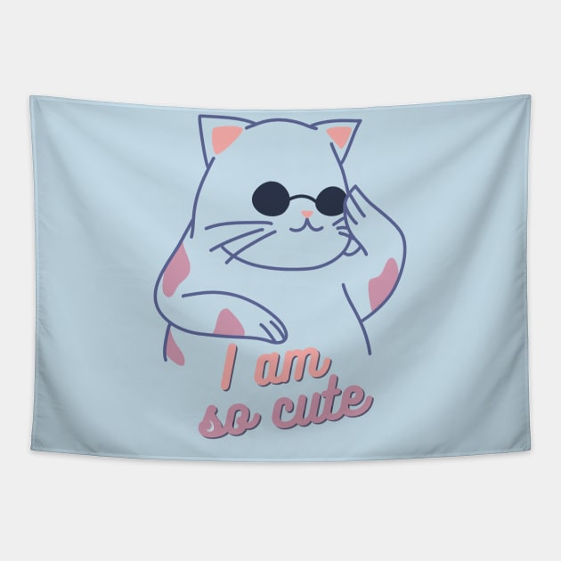 Self Obsessed Kitty Tapestry by Magitasy