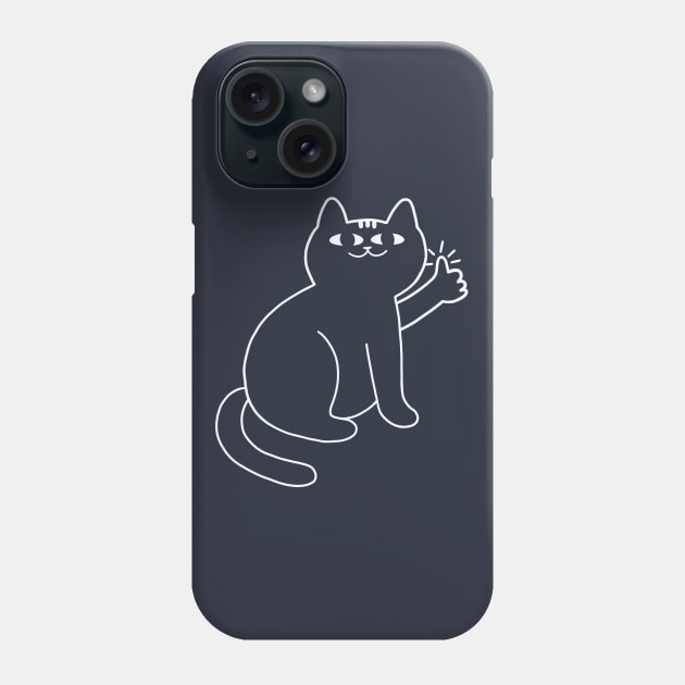 Cat Gives Approval Phone Case by awesomesaucebysandy