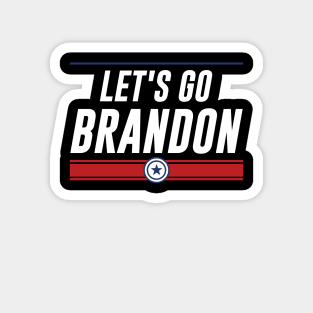 Funny Let's Go Brandon! Meme Retro Vintage US Flag Magnet