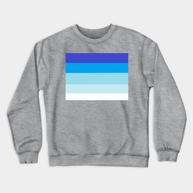 Blue Fade Blue Crewneck Sweatshirt Teepublic