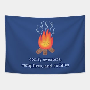 Comfy sweaters, campfires, and cuddles Tapestry