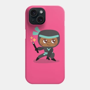 Teal Ninja Phone Case