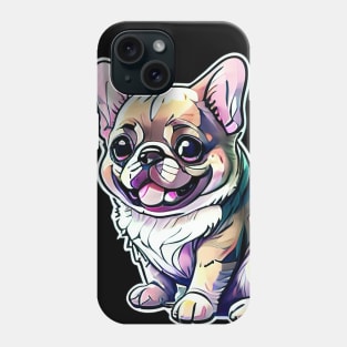 "Cheerful Paws: A Colorful and Creative Delight with a Cute Dog" Phone Case