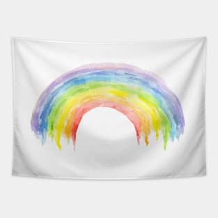 watercolor rainbow Tapestry