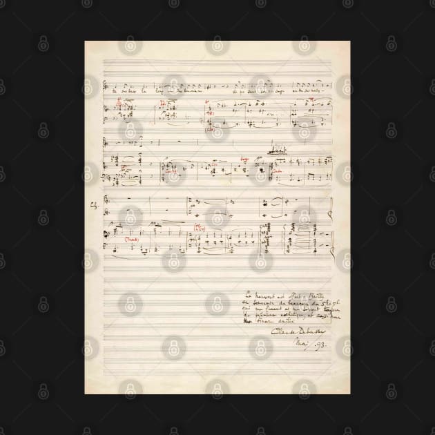 Debussy | Claude Debussy original handwritten score | 2 of 2 by Musical design