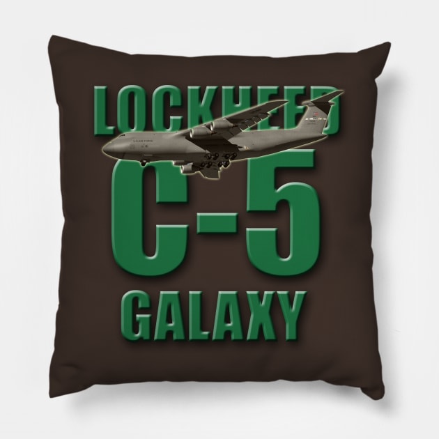 Lockheed C-5 Galaxy Pillow by Caravele