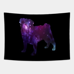 Galaxy pug Tapestry