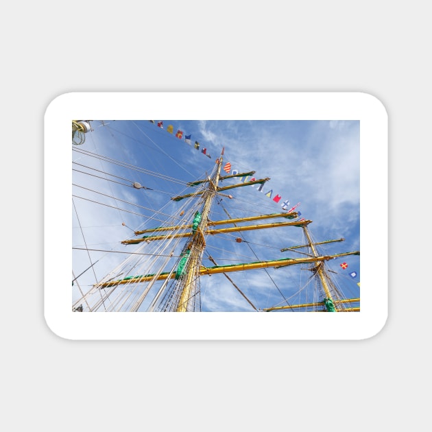 Bremerhaven; City; New port; Ship mast; Ship masts; Ship; Sailing ship Magnet by Kruegerfoto