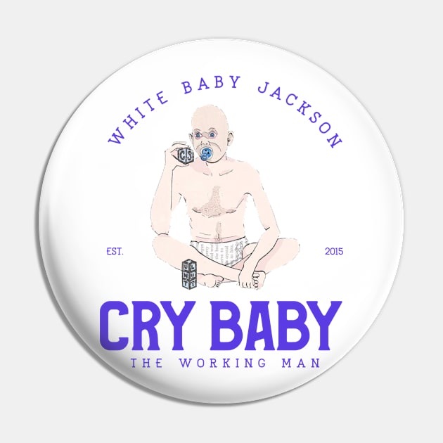 White Baby Jackson Pin by Popstarbowser