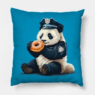 panda as police Pillow