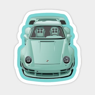 Porsche Mint RWB Magnet