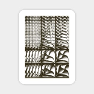 monochromatic sketch effect texture Magnet