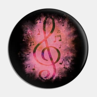 Music Note Clef Pin