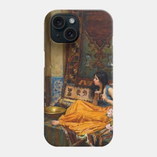 In The Harem, An Odalisque by John William Waterhouse Phone Case