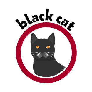 black cat T-Shirt