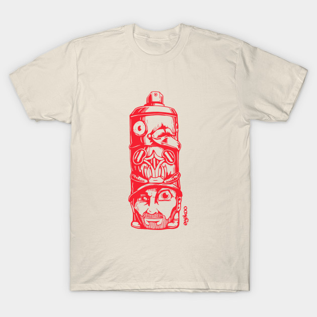 Spraycan Totem Red Spray Paint T Shirt Teepublic