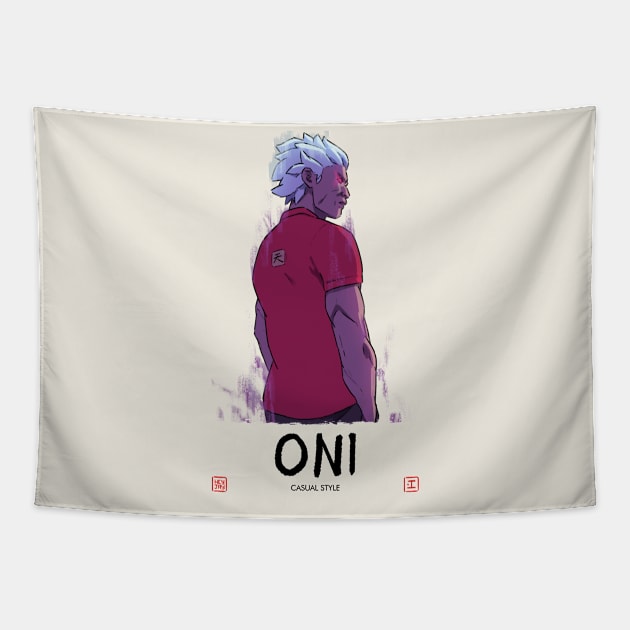 Oni - Casual Style Tapestry by HeyJay