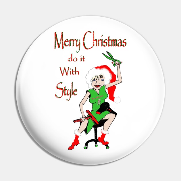 Christmas hairdresser Pin by Annie18c