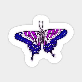 Trans Flag Pride Butterfly Magnet